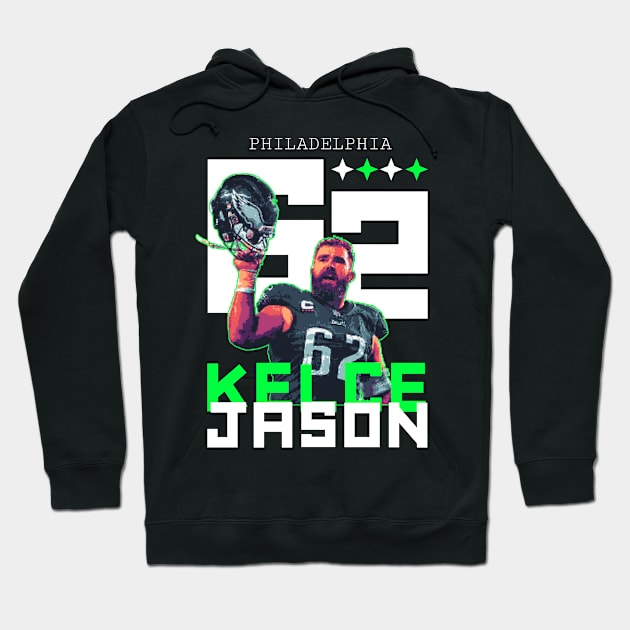 Jason kelce Hoodie by Qrstore